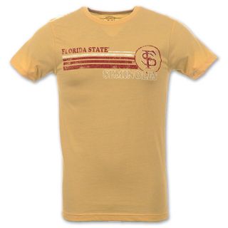 NCAA Florida State Seminoles Stripes Destroyed Mens Tee Shirt