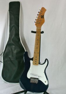 Hondo Mini Guitar Blue Excellent Condition 