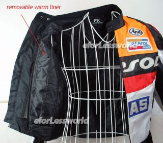 Repsol Gas Honda CBR 1000RR Motorcycle Jacket Nylon Textile