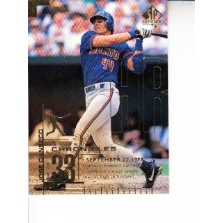1999 SP Authentic Home Run Chronicles #HR7 Jose Canseco