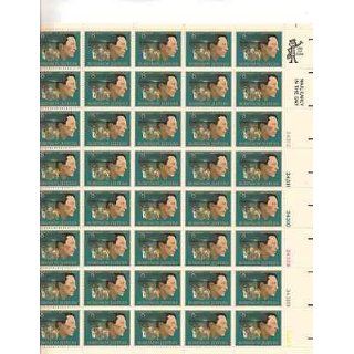 Robinson Jeffers Sheet of 50 x 8 Cent US Postage Stamps