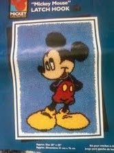Mickey Mouse Latch Hook Rug Pattern Only