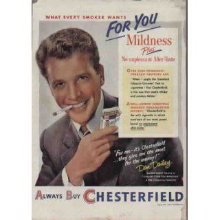 DAN DURYEA ..1951 Chesterfield Cigarettes Ad, A3149