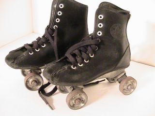 Vintage Official Roller Derby Skates w Metal Wheels Cool