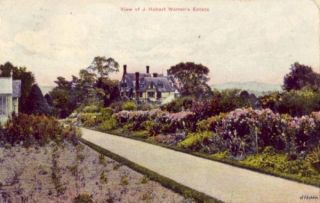 Hoosick Falls NY View of J Hobart Warrens Estate 1908