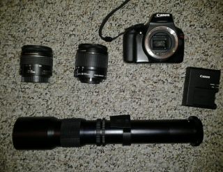 Canon EOS Rebel T3 1100D 12 2 MP Digital SLR Camera Black Kit w EF S