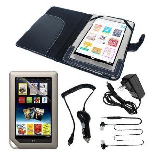 Premium Black Leather Case with LCD Clear Screen Protector