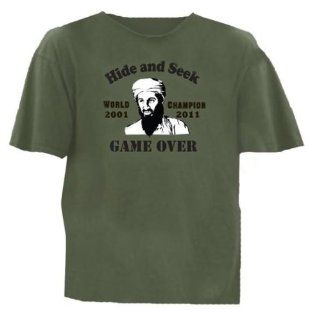 Osama Bin Laden Hide and Seek T Shirt   Green Case