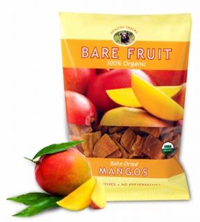 Bare Fruit 100% Organic Bake Dried Mango, 63 Gram Bags (Pack of 12