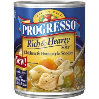 Progresso Chicken & Homestyle Noodles Soup, 19 oz: Grocery
