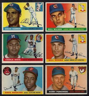 1955 Topps 133 Dave Hoskins Indians