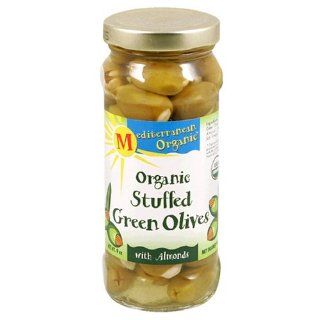 Mediterranean Organic Organic Stuffed Green Olives with Almonds 8.5 oz