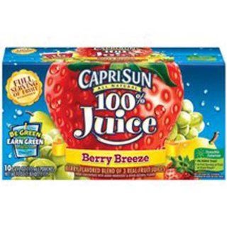 Caprisun 100% Juice Berry Breeze 6 Oz Pouch   4 Pack 