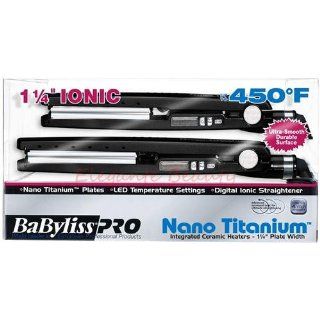 Babyliss Pro BABNTBKPP7 Nano Titanium 2 Black 1 1/4 Flat