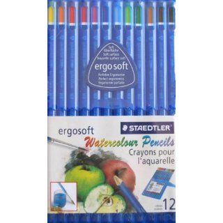 Staedtler Ergosoft Watercolor Pencils 12 Colors (From