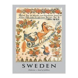 World Travel Poster Dalarna Sweden Land of Folklore 12