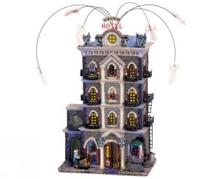 Lemax Spooky Town Village Grim Hotel Animated Lighted