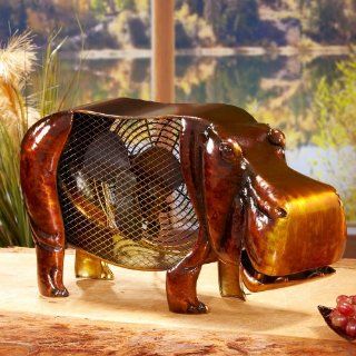 11 Exquisite Hand Sculpted Mr. Hippo Table Top Figure Fan