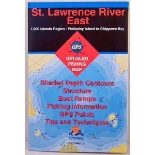 St. Lawrence River East Waterprooof GPS Detailed Fishing