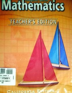 Houghton Mifflin 1st Math Mathematics Teachers Edition