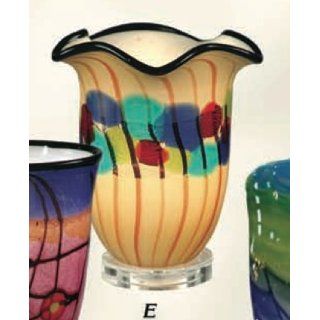 Dale Tiffany Favrile Accent Lamp Celebration Art Glass