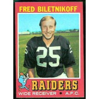 Fred Biletnikoff 1971 Topps Card #178 