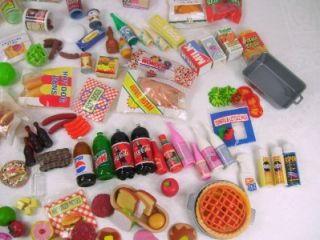  Littles Play Food Dolls Doll House Grocery Groceries Works w/Barbie