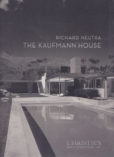   Richard Neutras Kaufmann House Palm Springs rare catalog May 2008