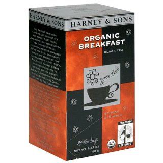Harney & Sons Black Tea, Organic Breakfast, Case of Six 20