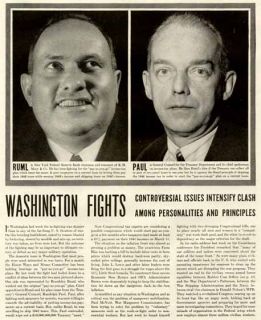  PG 1943 photo article on the on going Fight over Income Tax Principles