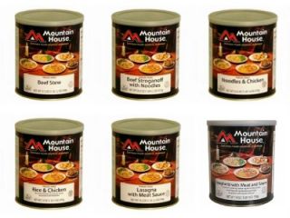 Mountain House Best Sellers Variety Case 6 10 Cans Freeze Dried Foods