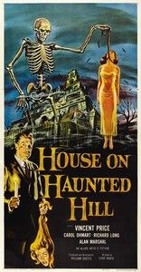House on Haunted Hill Original Movie Poster U s 3sh 1959