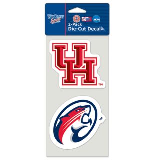 University of Houston Cougars 2012 Logo Die Cut Decals 2 Pack 4 x 8