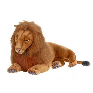 Hansa Plush   70 Extra Large Laying Male Lion: Toys