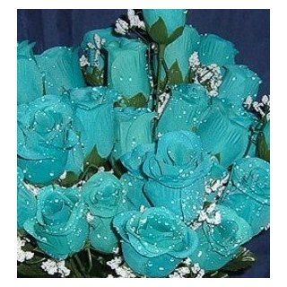 84 Silk Rose Flowers w/Raindrops   Wedding Flowers