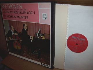 Rostropovich Richter 60s Beethoven Cello Sonatas 71 Philips Stereo