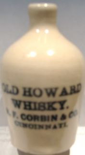 old howard whisky h f corbin co cincinnati bonnie bros old mcbride
