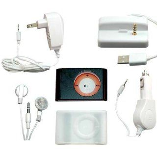 iPod Shuffle 2nd Gen 6 items bundle: BLACK Aluminum Case