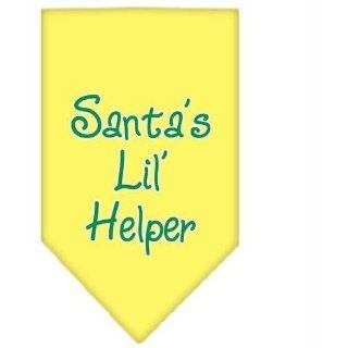 Santa Lil Helper Screen Print Bandana Yellow Small   Case