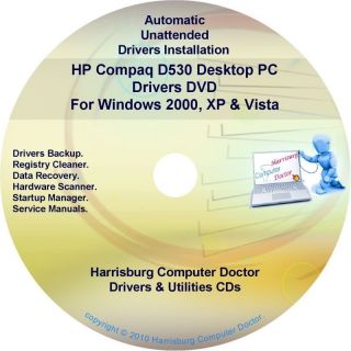 HP Compaq D530 Desktop PC Driver Recovery Disc CD DVD