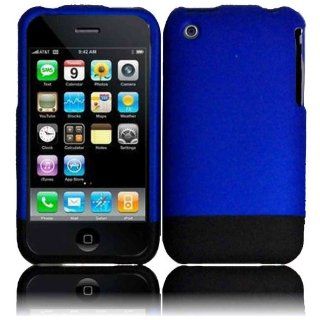 Blue/Black Slider Case Cover for Apple Iphone 3G 3GS 3S