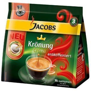 Jacobs Caffe Crema Decaf Coffee Pods Pack of 2 Office