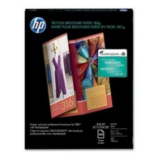 HP Tri Fold Brochure Paper HPQ5443A Letter 8 5x11 Matte 100 Pack