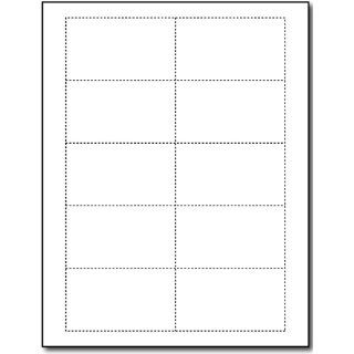 80lb White Blank Business Cards   100 Sheets / 1000