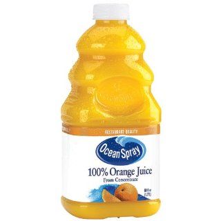 Ocean Spray 100% Orange Juice, 60 Ounce Bottles (Pack of 8) 