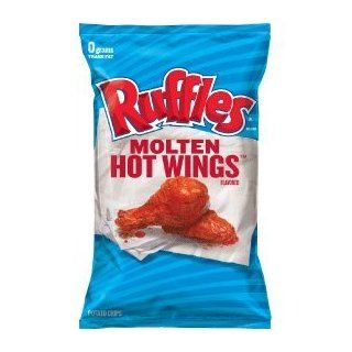 Ruffles Molten Hot Wings Flavored Potato Chips, 9oz Bags