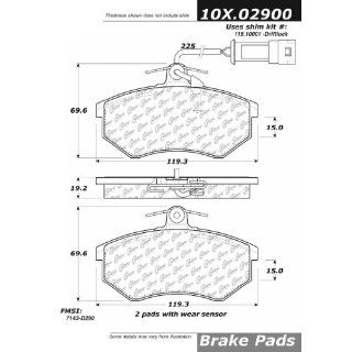 Centric Parts, 102.02900, CTek Brake Pads    Automotive