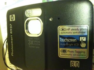 HP Photosmart R937 8 0 MP Digital Camera Black
