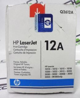 Genuine New HP Q2612A 12A LaserJet Print Cartridge Sold as Is