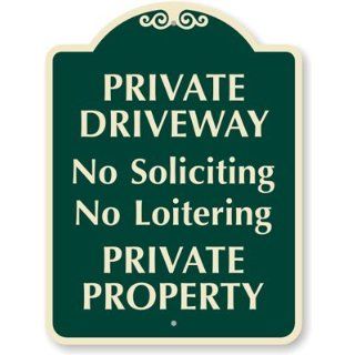 Private Residence No Soliciting No Loitering Private